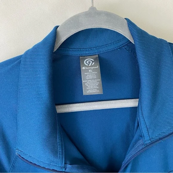 Champion Blue Utility Active workout Jacket Full Zip up Performance XL - Picture 8 of 8
